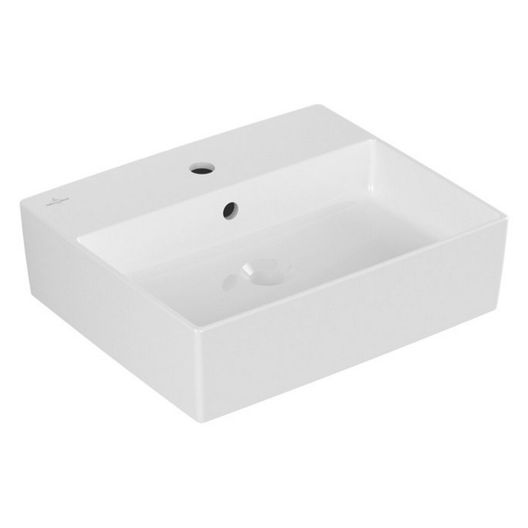 Aufsatzwaschbecken eckig 'Memento 2.0' weiß 50 x 14 x 42 cm