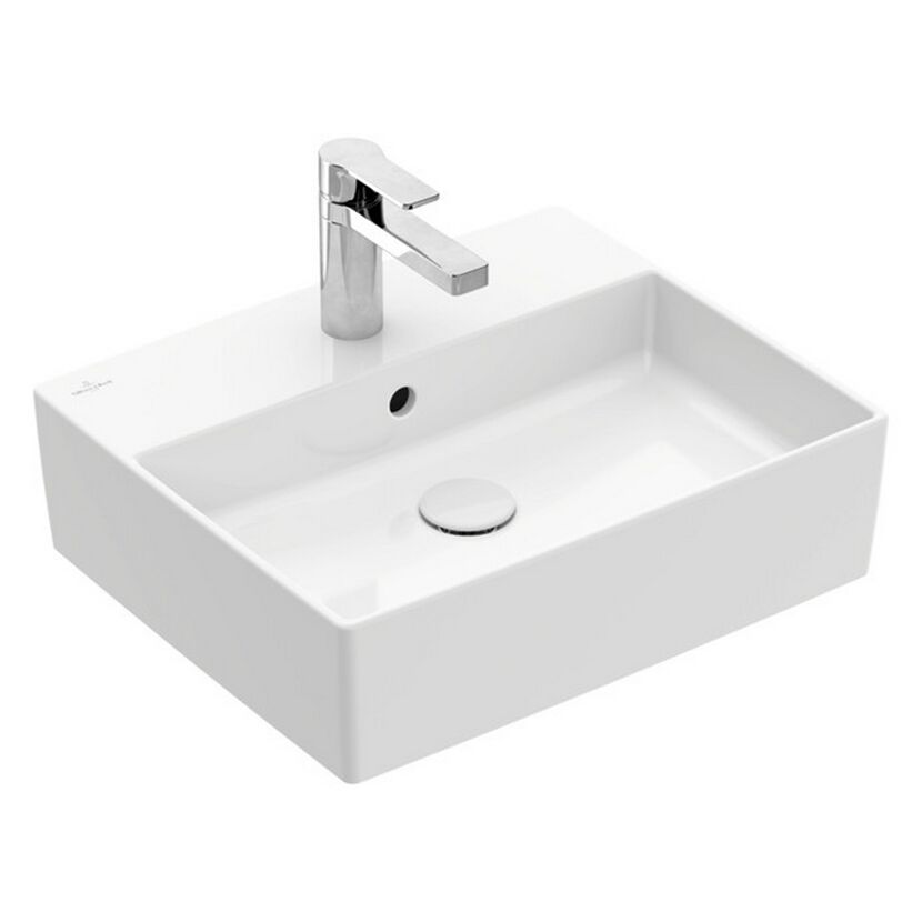 Aufsatzwaschbecken eckig 'Memento 2.0' weiß 50 x 14 x 42 cm