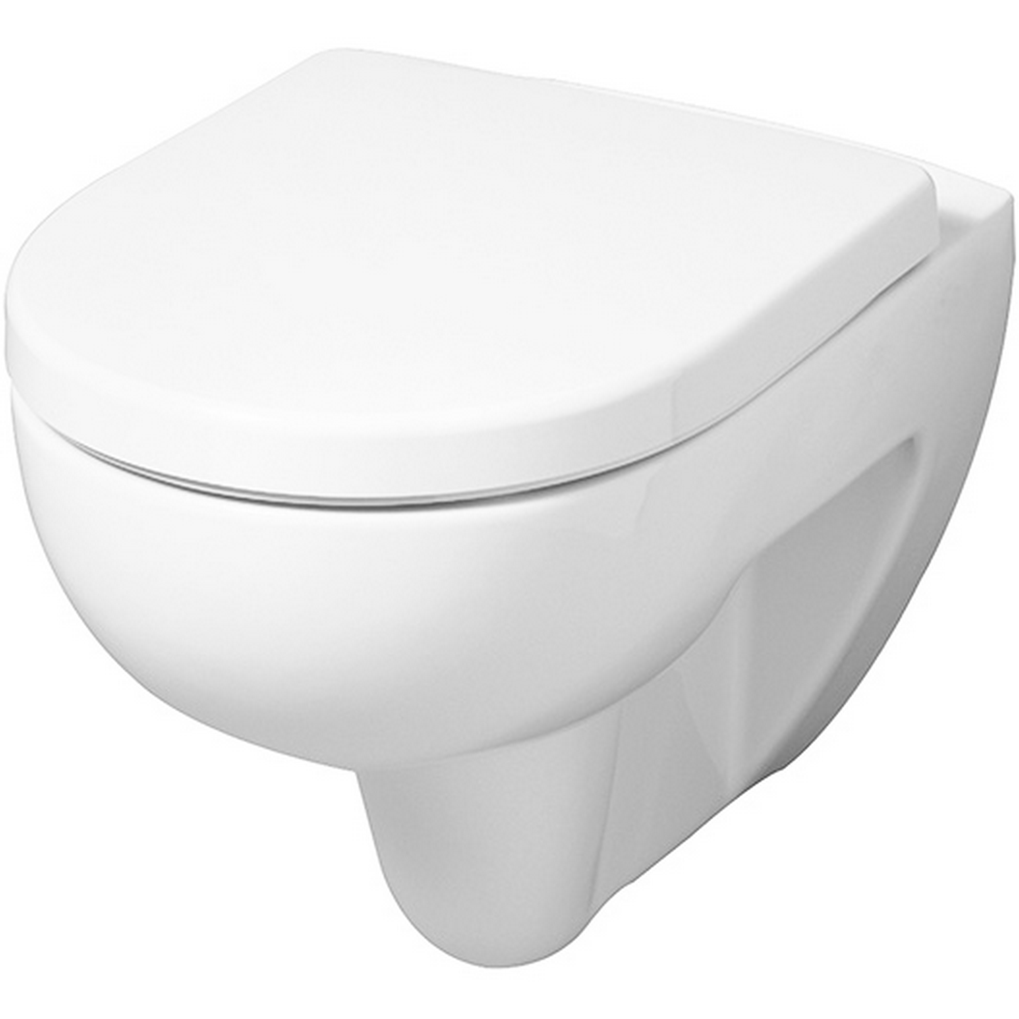 Wand-WC-Set 'Renova' spülrandlos weiß inkl. Sitz + product picture