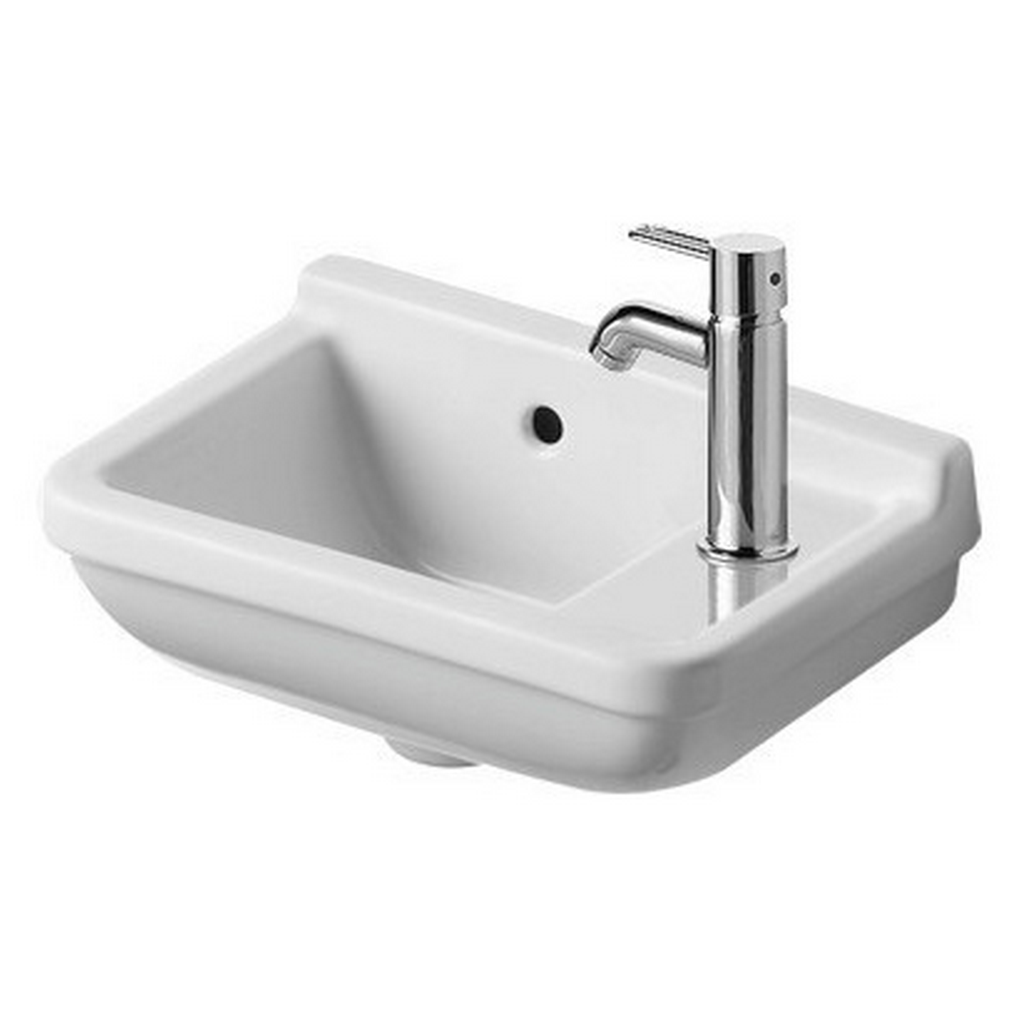 Waschbecken 'Starck 3' weiß 40 x 16,5 x 26 cm