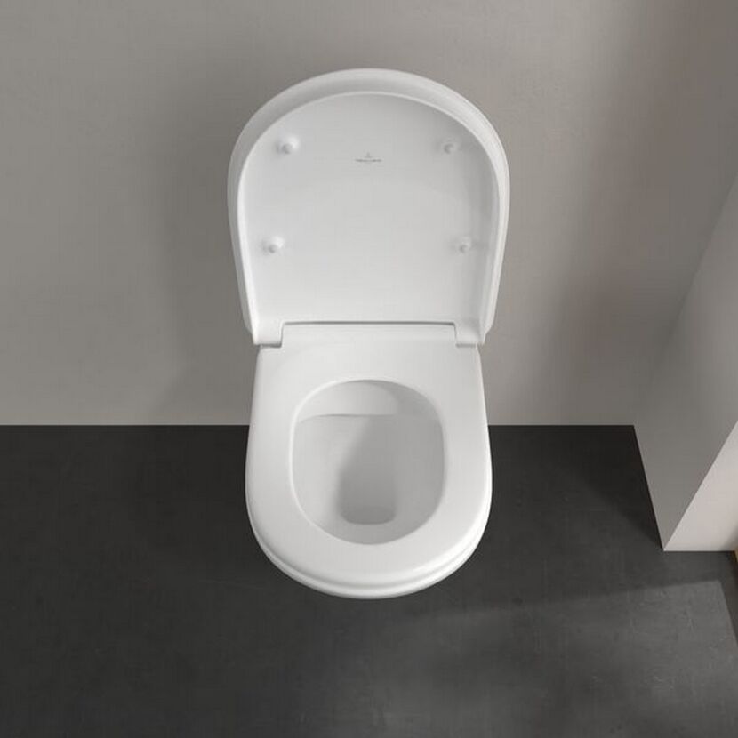 Wand-WC spülrandlos 'ViCare' inklusive WC-Sitz weiß