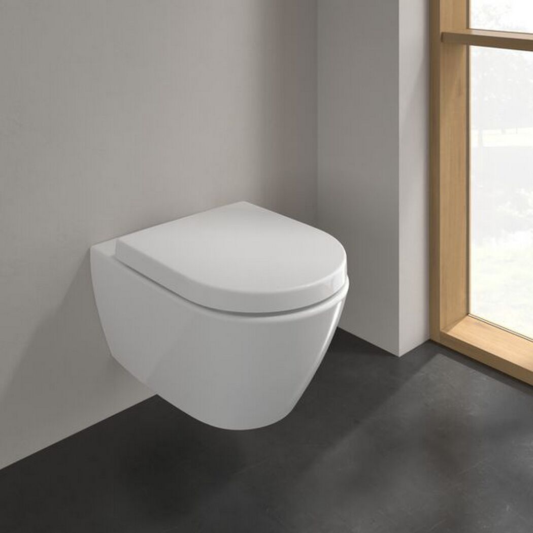 Wand-WC spülrandlos 'Subway 2.0' inklusive WC-Sitz weiß