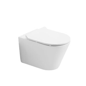 Wand-WC 'Porto' spülrandlos mit WC-Sitz 35,6 x 35 x 52 cm
