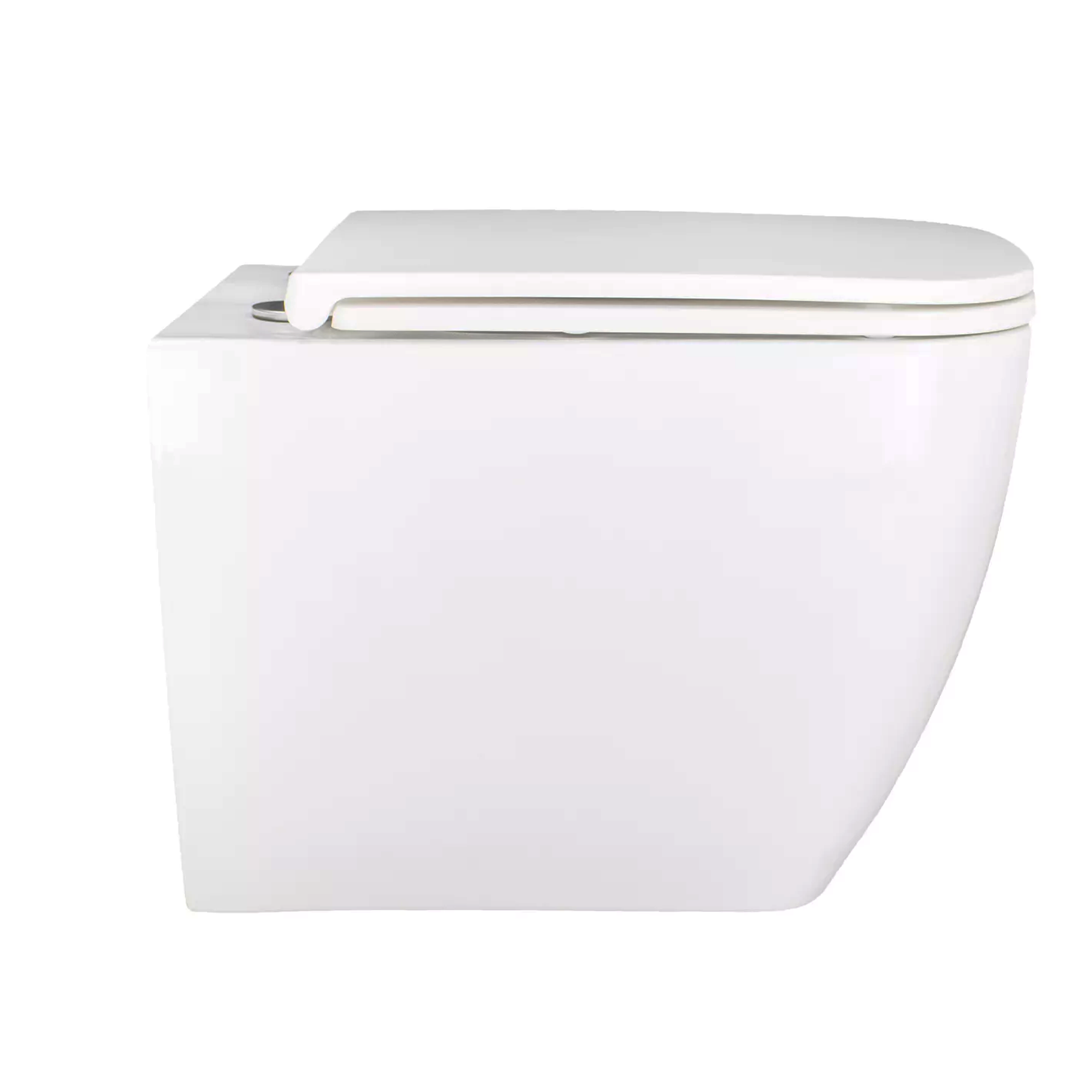 Wand-WC 'Barcelona' inklusive WC-Sitz weiß