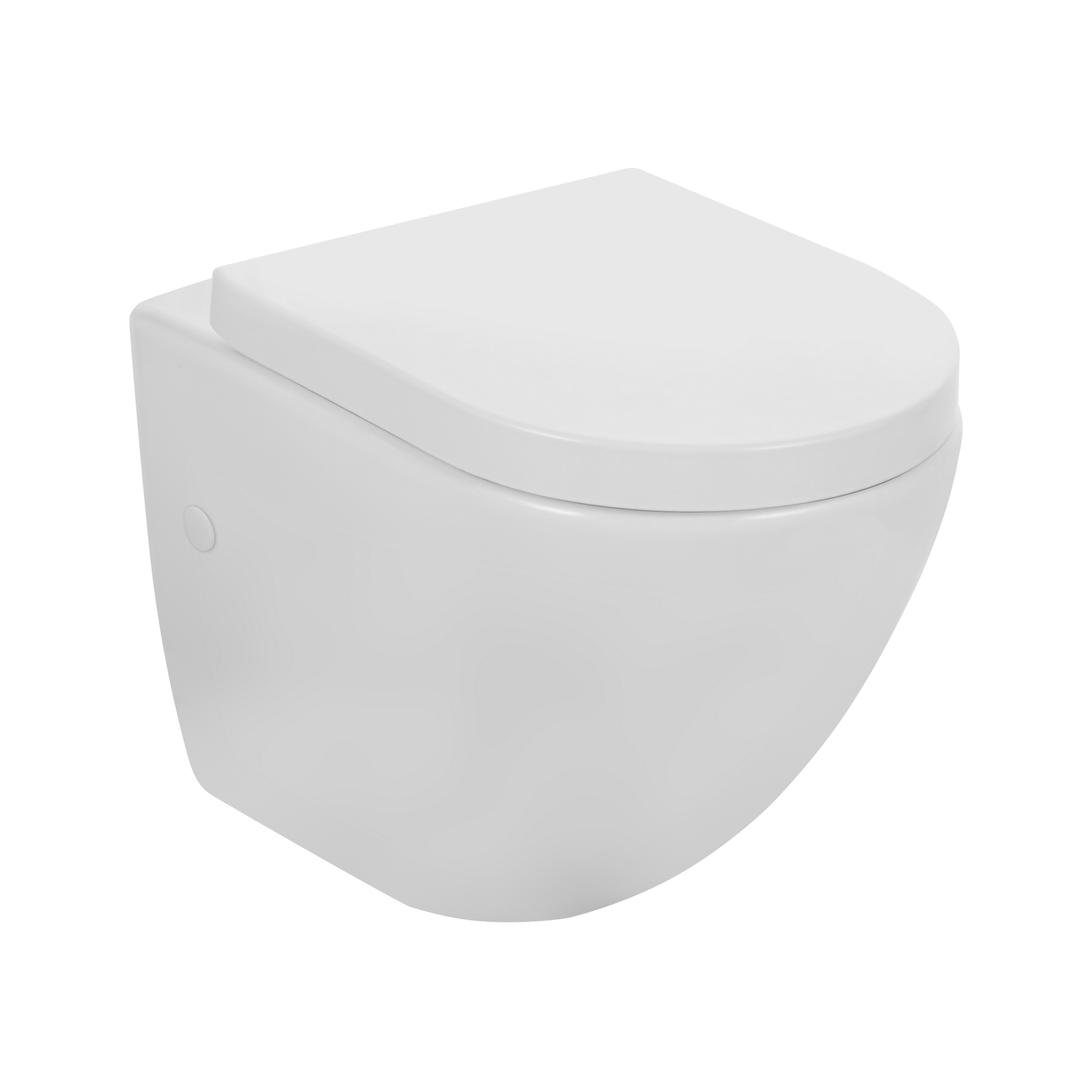 Wand-WC 'Cozy' spülrandlos inkl. erhöhtem WC-Sitz weiß + product picture