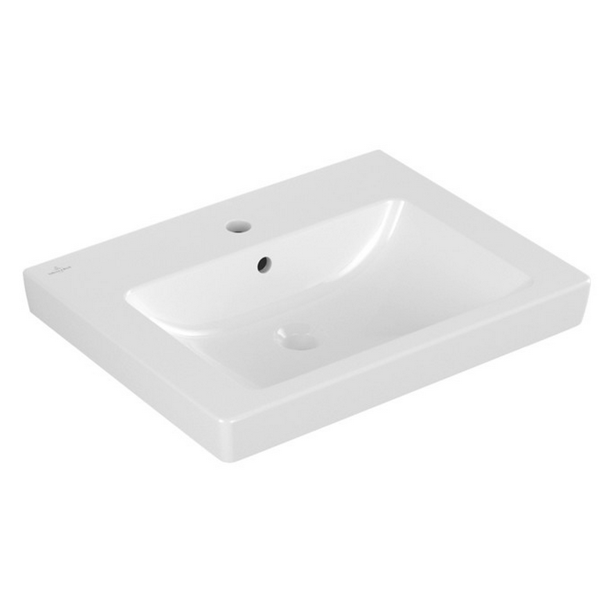 Waschbecken 'Subway 2.0' weiß 60 x 15 x 47 cm