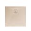 Beige Duschfläche aus Mineralguss quadratisch