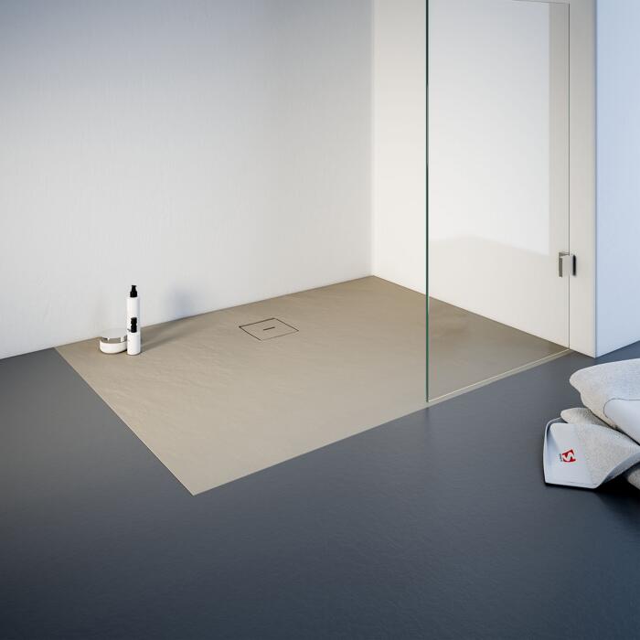Schulte Duschwanne Mineralguss sandfarben 75 x 120 cm ǀ toom Baumarkt