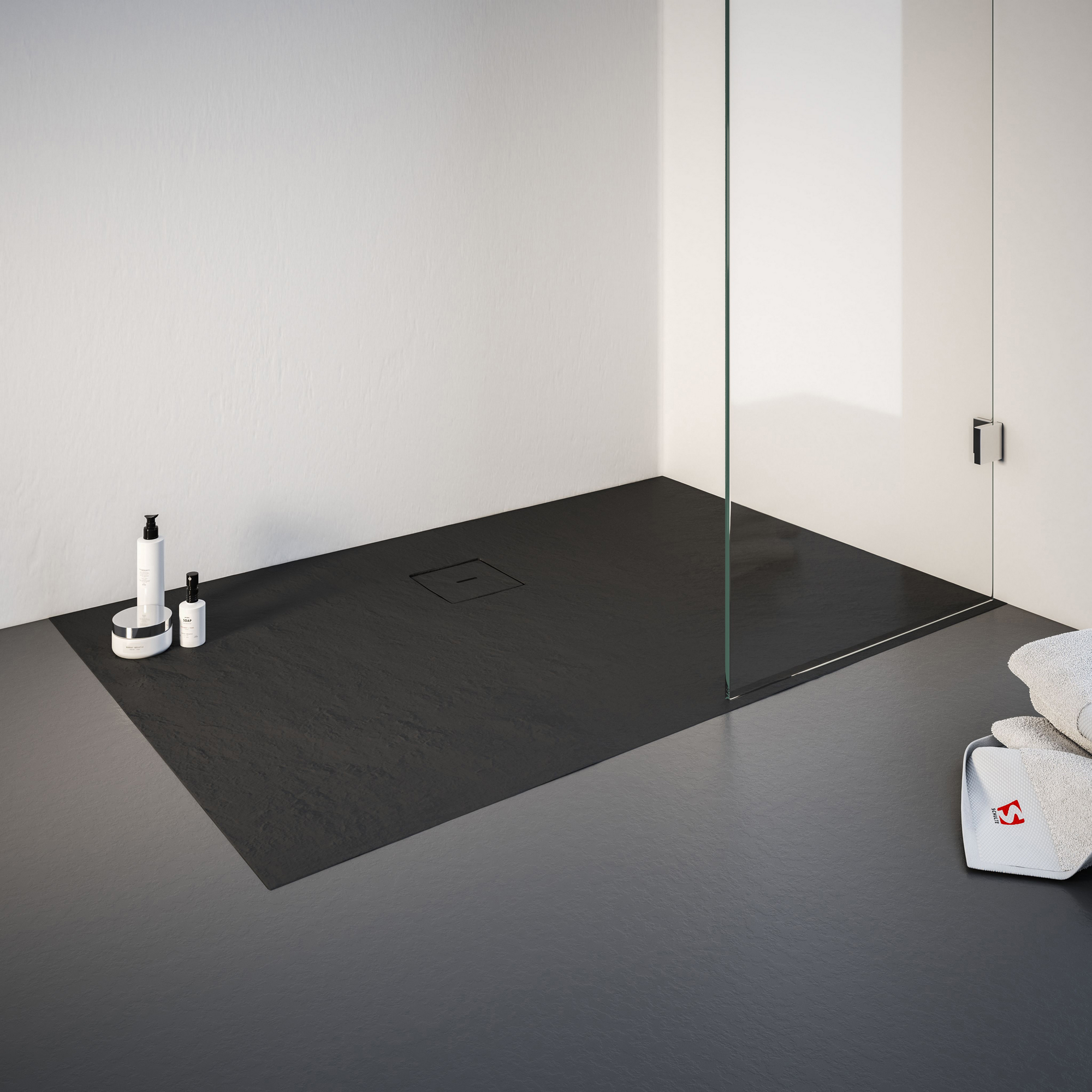 Duschtasse Aus Stein Anthrazit | 80x170 Cm, 3 Cm Stark, Rutschfest