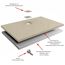 Duschwanne mit Ablauf und Abdeckung
