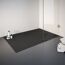 Schwarze Duschwanne aus Mineralguss