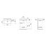 Waschbecken eckig 'VAL' weiß 60 x 15,5 x 42 cm