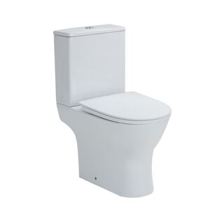 Stand-WC 'Paros' mit WC-Sitz und Spülkasten, spülrandlos, weiß