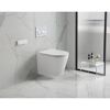 Wand-WC-Set spülrandlos 'Nakia' inklusive WC-Sitz weiß