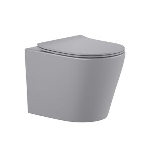 Wand-WC 'Nakia' spülrandlos inkl. WC-Sitz hellgrau matt