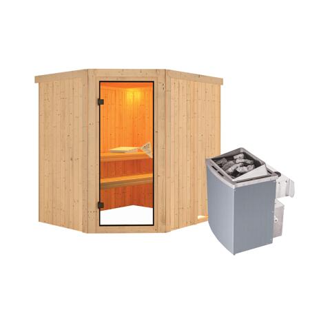 4. Bild von Systemsauna 'Siirin' mit Ofen natur 196 x 198 x 170 cm, 4,5 kW