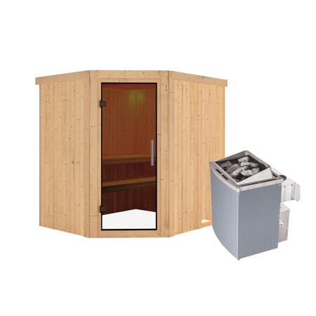 4. Bild von Systemsauna 'Siirin' mit Ofen natur 196 x 198 x 170 cm, 4,5 kW