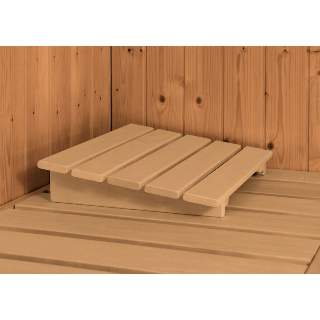 Holzkeil in Sauna