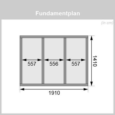 14. Bild von Massivholzsauna 'Jorgen' mit Ofen natur 196 x 228 x 146 cm, 9 kW