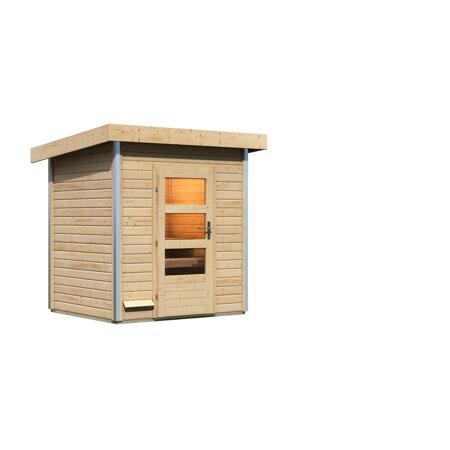 5. Bild von Massivholzsauna 'Jorgen' natur 196 x 228 x 146 cm