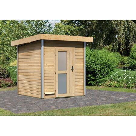 3. Bild von Massivholzsauna 'Torge' natur 196 x 228 x 196 cm