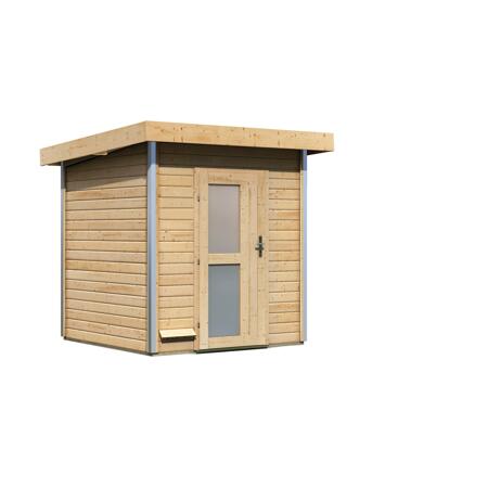 5. Bild von Massivholzsauna 'Torge' natur 196 x 228 x 196 cm