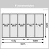 Fundamentplan mit Maßen in cm
