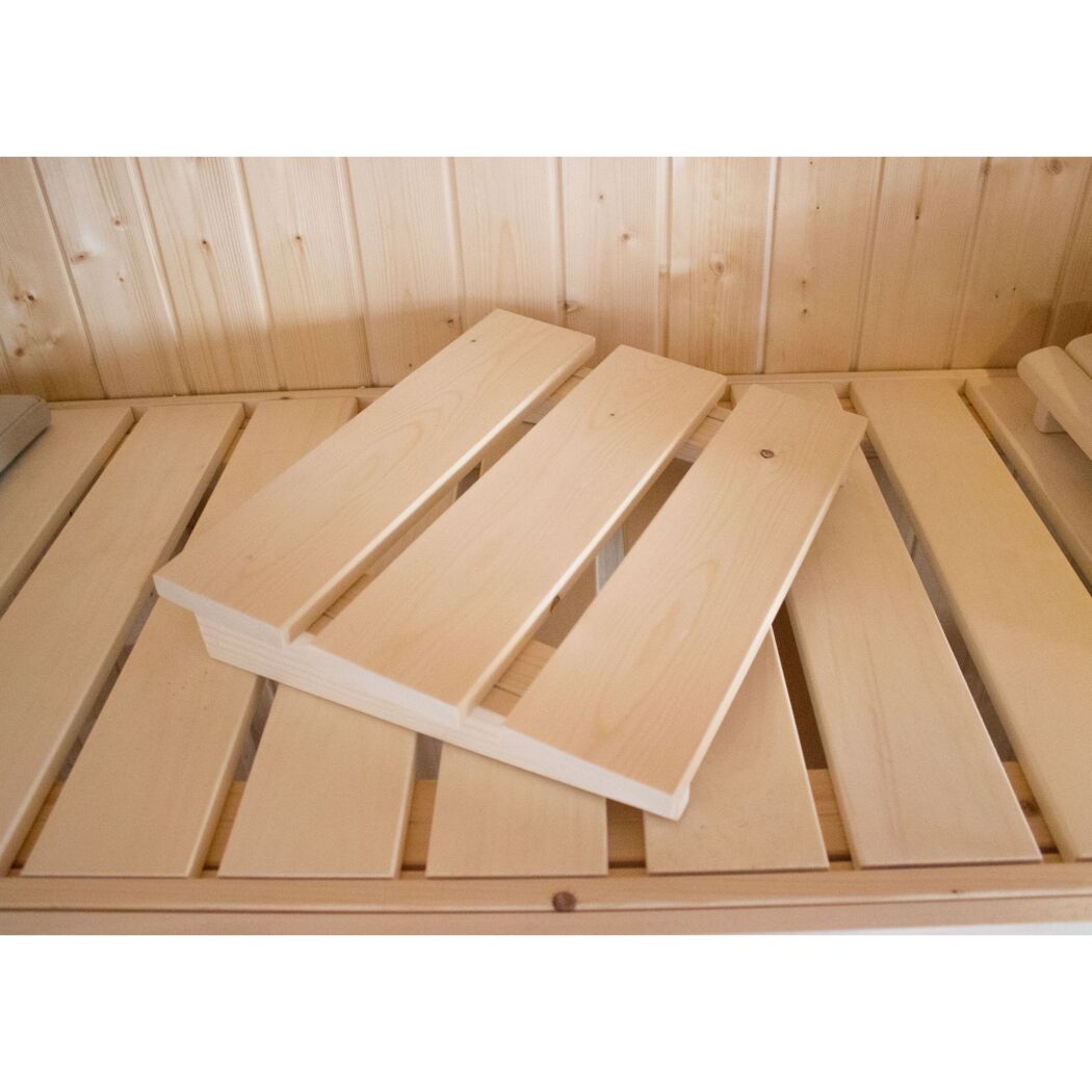 Holzkopfstütze für die Sauna