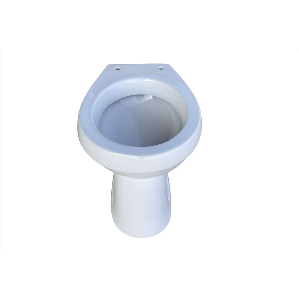 Stand-WC spülrandlos inklusive WC-Sitz weiß