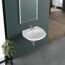 Waschbecken oval weiß 60 x 21 x 51,5 cm