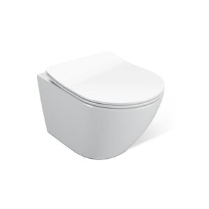 Wand-WC 'Saranda pure rimless' Keramik weiß 50 x 36 x 36 cm