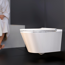 Verkleinertes Bild von Wand-Dusch-WC 'Cesari' Keramik weiß 37 x 44,8 x 59,2 cm
