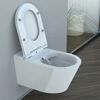Dusch-WC spülrandlos 'Cesari' inklusive WC-Sitz weiß