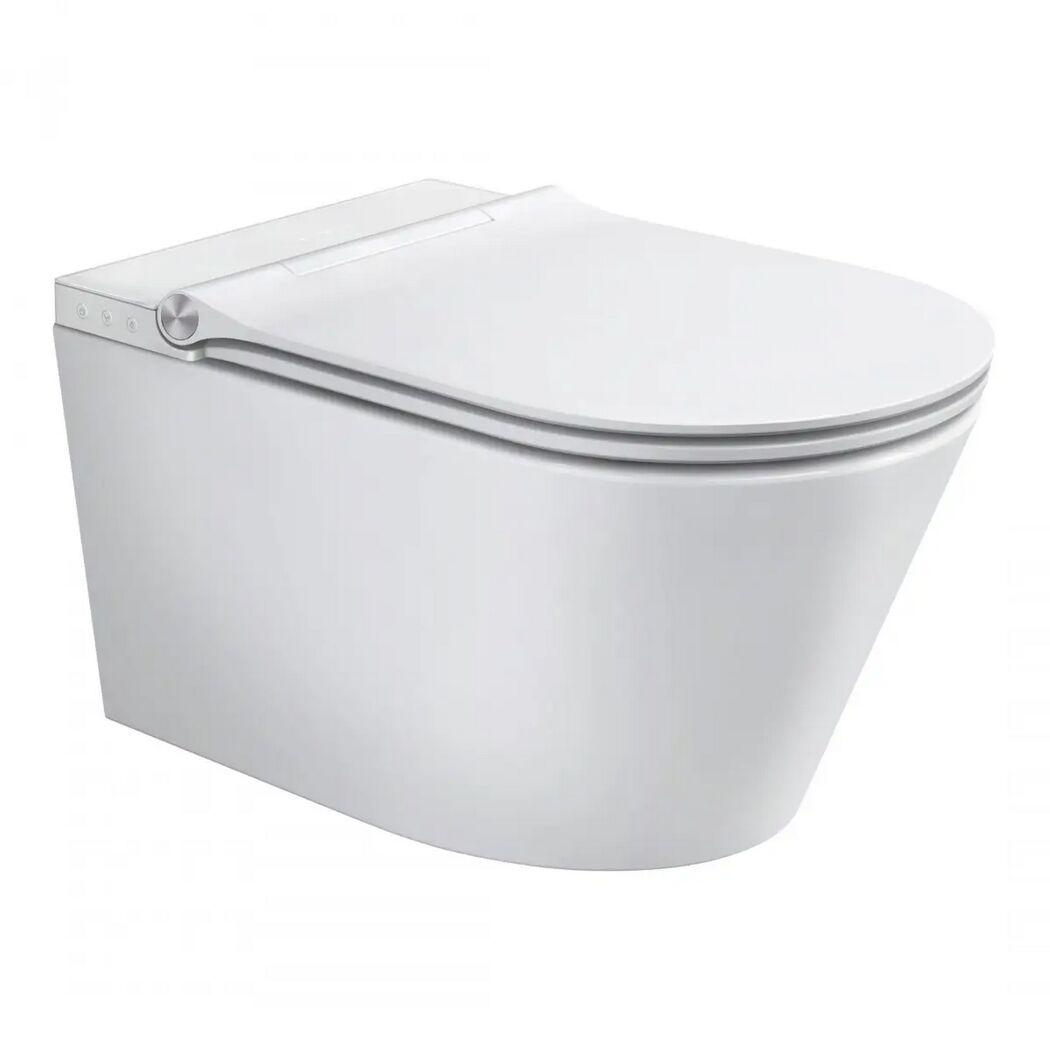 Dusch-WC spülrandlos 'Cesari' inklusive WC-Sitz weiß