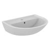 Waschbecken halbrund 'Eurovit' weiß 60 x 18,9 x 47 cm