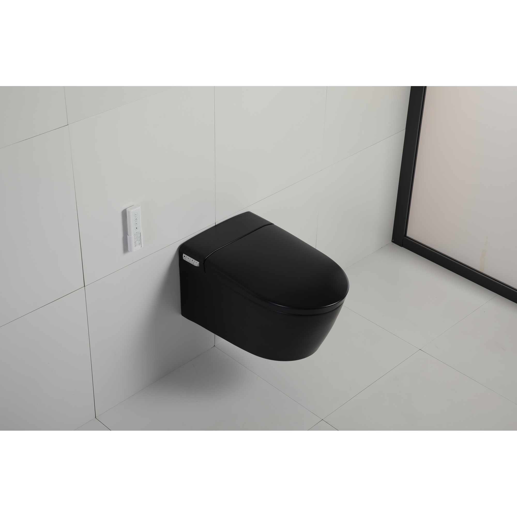 Dusch-WC 'Divino' schwarz spülrandlos, temperaturgesteuerter WC-Sitz + product picture