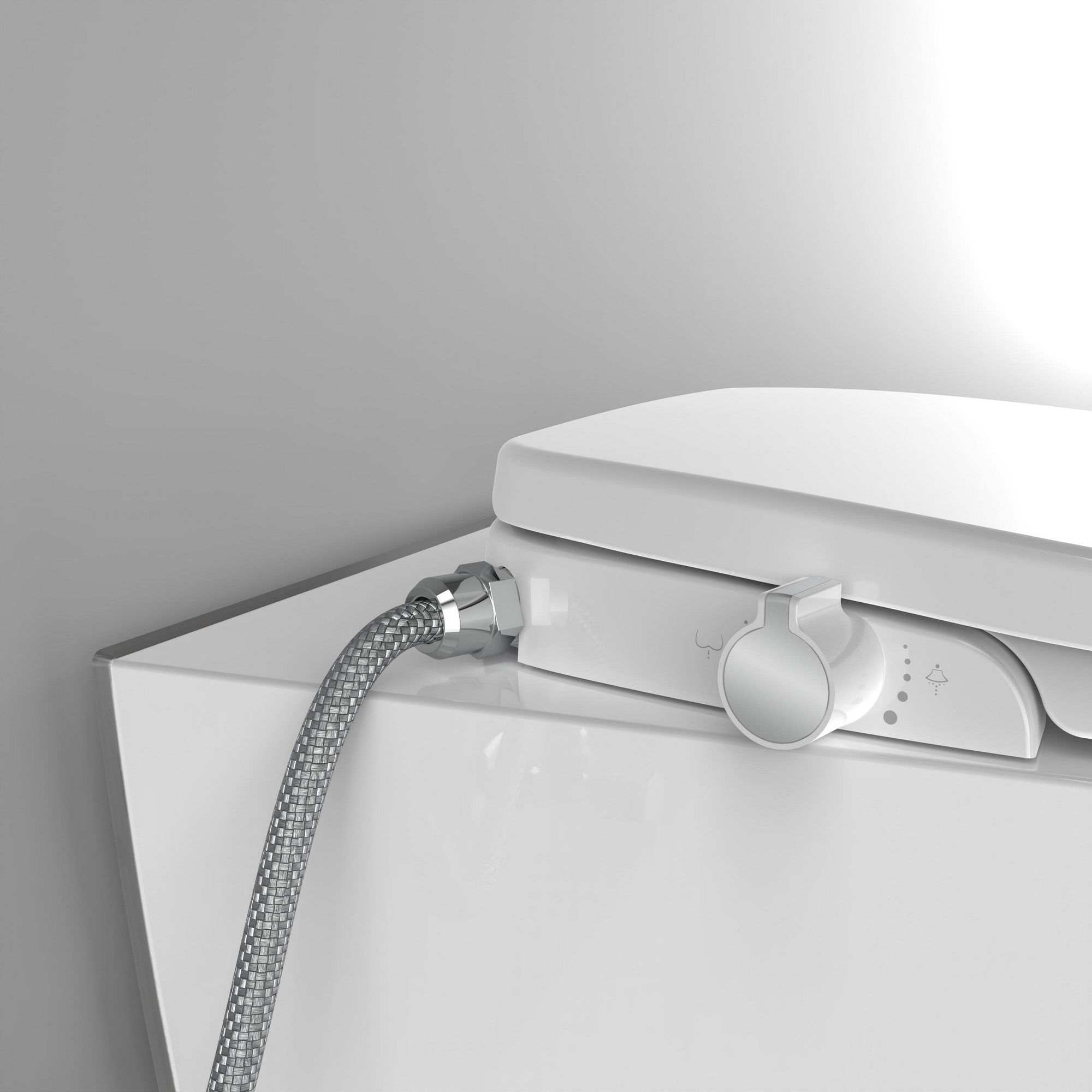 Dusch WC-Sitz 'EDDW01' weiß mit Absenkautomatik + product picture
