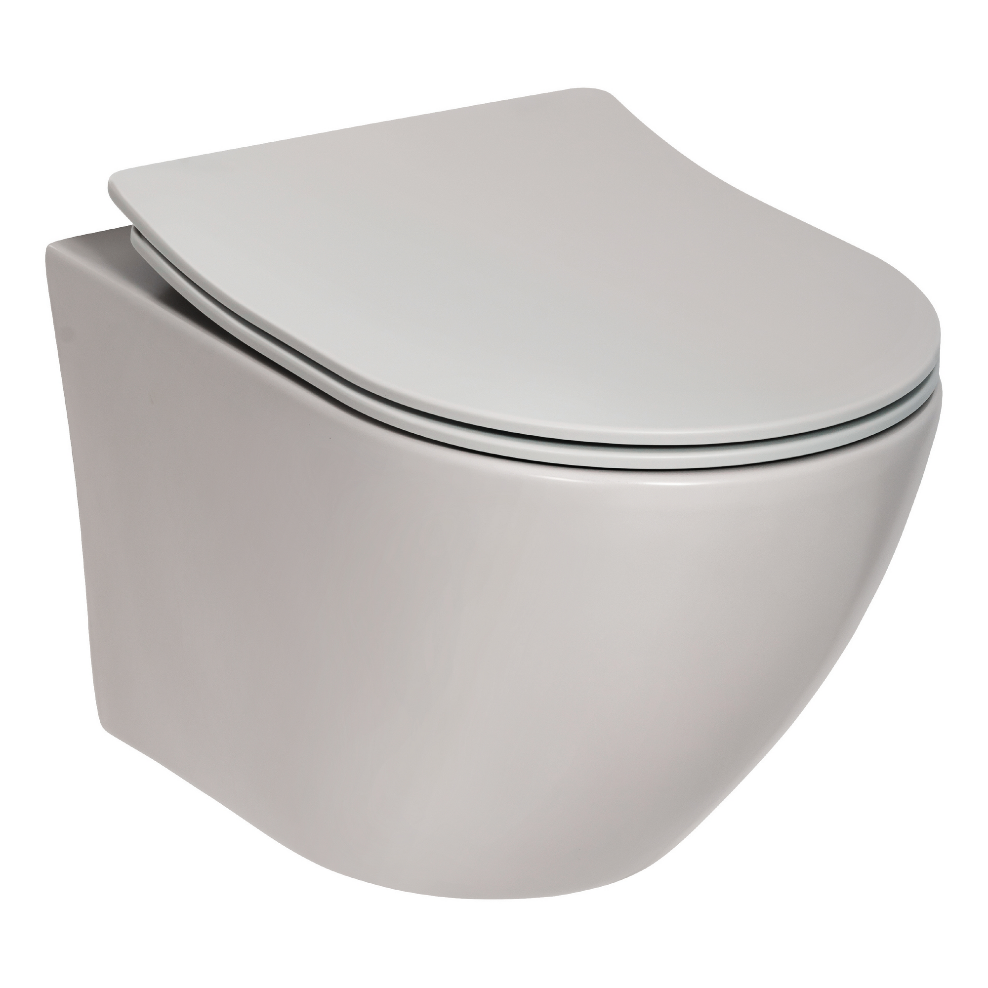 Wand-WC-Set 'Oveno' grau matt 37 x 38 x 49 cm + product picture