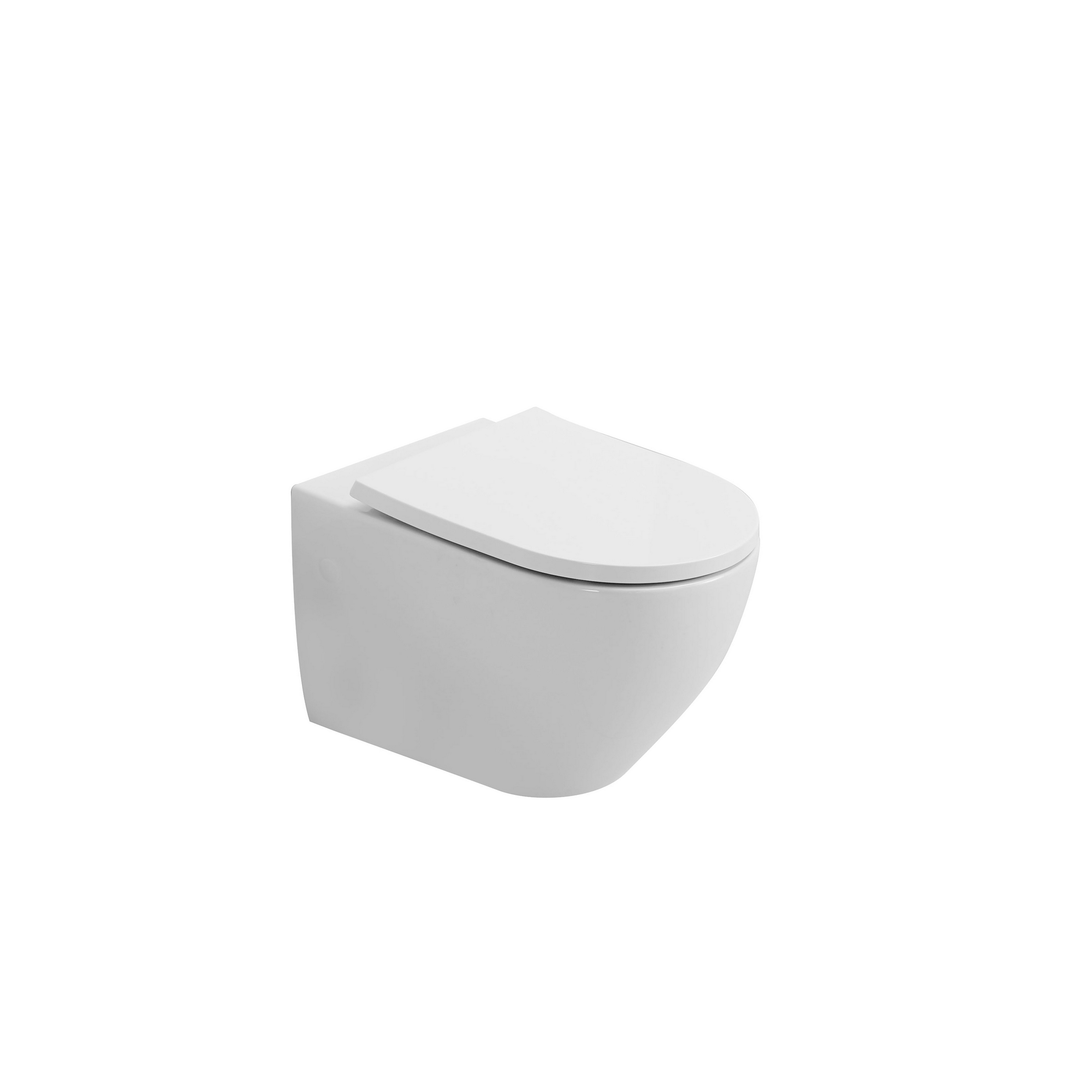 Wand-WC 'Adonis Twister Flush' spülrandlos weiß inklusive WC-Sitz