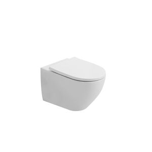 Wand-WC 'Adonis Twister Flush' spülrandlos weiß inklusive WC-Sitz