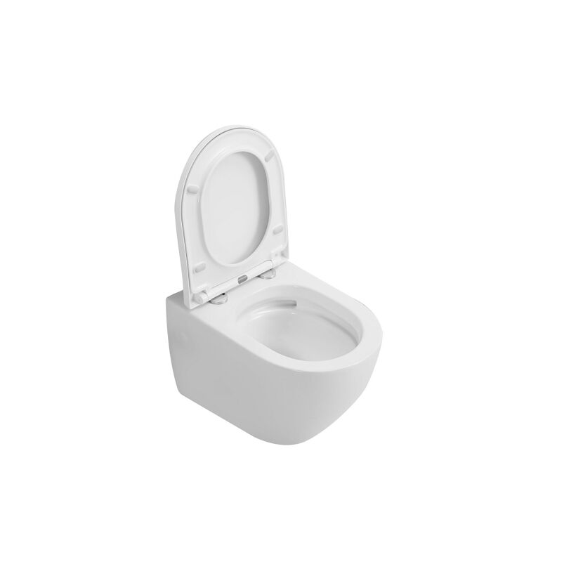 Wand-WC spülrandlos 'Adonis Twister Flush' inklusive WC-Sitz weiß