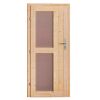 Holztür mit Glaseinsatz