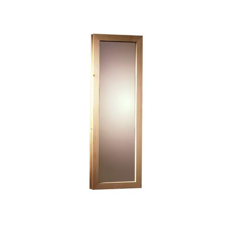 2. Bild von Saunafenster Isolierglas klar bronziert 42 x 122 cm, Massivholzrahmen natur 38/40 mm