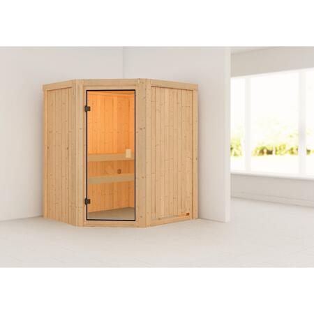 3. Bild von Elementsauna 'Faurin' natur bronzierte Glastür 170 x 151 x 198 cm