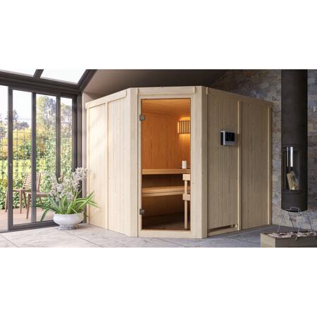 10. Bild von Elementsauna 'Horna' natur 9 kW Ofen, Steuerung Easy 231 x 196 x 198 cm
