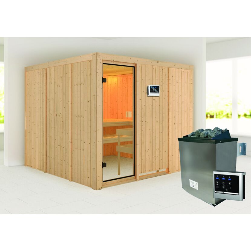 Sauna Arvika mit 9kW Ofen