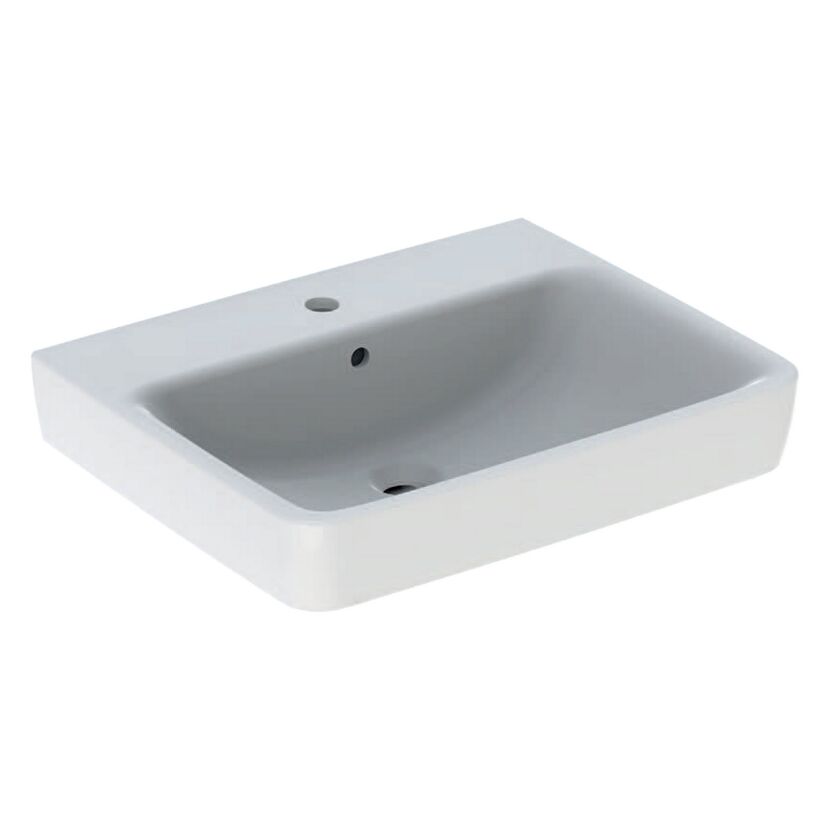 Waschbecken eckig 'Renova Plan' weiß 60 x 18,5 x 48 cm