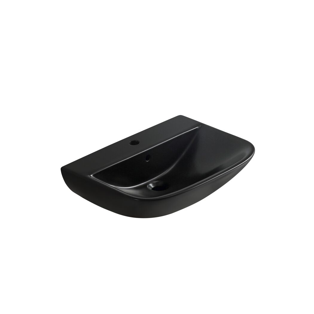 Waschbecken 'Rivo' schwarz 60 x 60 x 17 cm