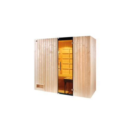 3. Bild von Infrarotkabine 'Uppsala Kombi BioS' 3,6 kw 212 x 121 x 199 cm, mit Glastür