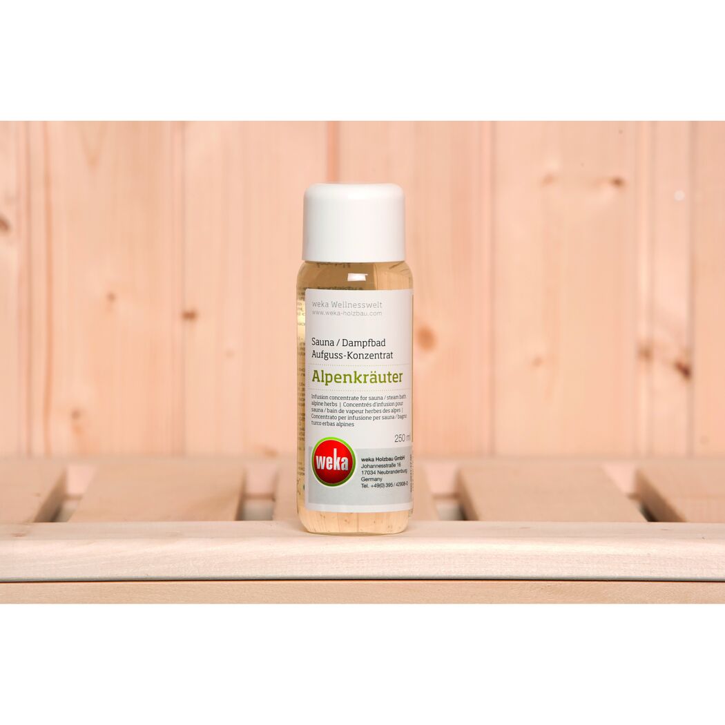 Weka Sauna Aufguss Konzentrat Alpenkräuter 250ml Flasche